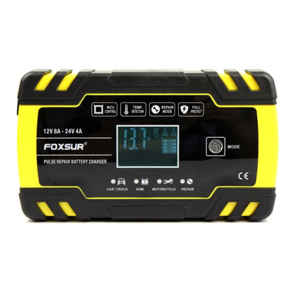 FOXSUR 12V-24V Car Motorcycle Truck Repair Battery Charger AGM Charger, UK Plug - Battery Charger by FOXSUR | Online Shopping South Africa | PMC Jewellery