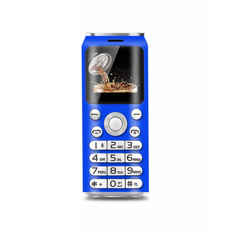 Satrend K8 Mini Mobile Phone, 1.0 inch, Hands Free Bluetooth Dialer Headphone, MP3 Music, Dual SIM, Network: 2G(Blue) - SATREND by SATREND | Online Shopping South Africa | PMC Jewellery