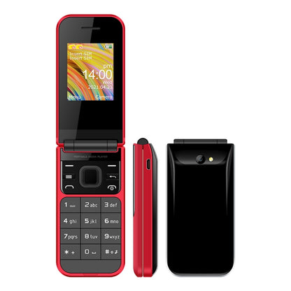 UNIWA F2720 Flip Phone, 1.77 inch, SC6531E, Support Bluetooth, FM, GSM, Dual SIM(Red) - UNIWA by UNIWA | Online Shopping South Africa | PMC Jewellery