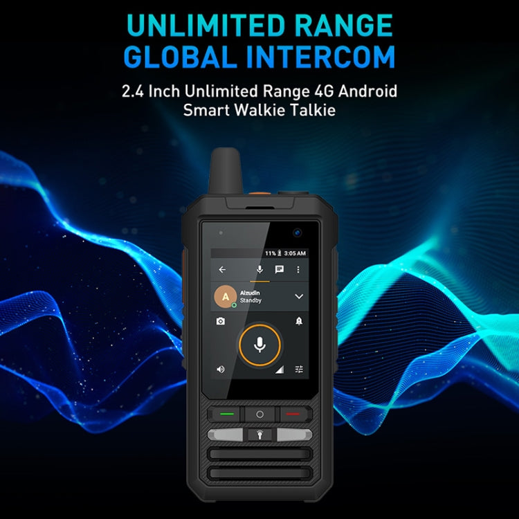 UNIWA F80 Walkie Talkie Rugged Phone, 1GB+8GB, Waterproof Dustproof Shockproof, 5300mAh Battery, 2.4 inch Android 8.1 Qualcomm MSM8909 Quad Core up to 1.1GHz, Network: 4G, Dual SIM, PPT, SOS (Black) - UNIWA by UNIWA | Online Shopping South Africa | PMC Jewellery