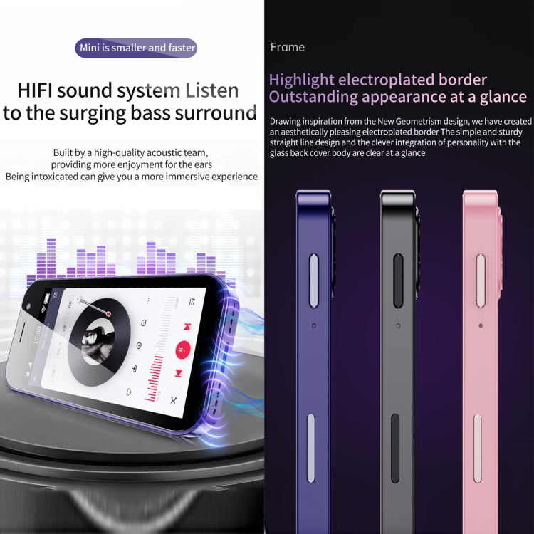 SOYES 14 Pro, 3GB+32GB, Face Recognition, 3.0 inch Android 9.0 MTK6739CW Quad Core up to 1.28GHz, OTG, Network: 4G, Dual SIM, Support Google Play (Purple) - SOYES by SOYES | Online Shopping South Africa | PMC TechLife