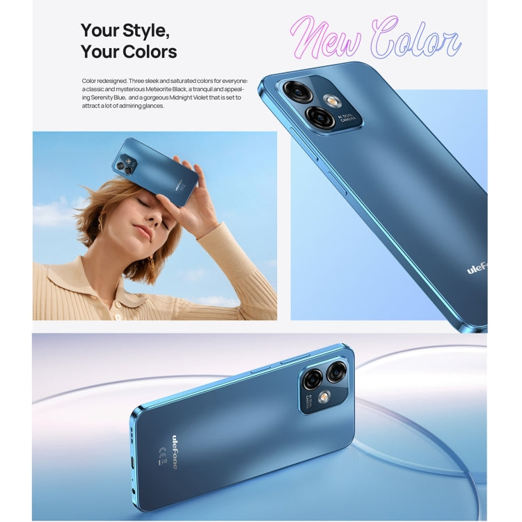 [HK Warehouse] Ulefone Note 16 Pro, 8GB+512GB, Dual Back Cameras, Face ID & Side Fingerprint Identification, 4400mAh Battery, 6.52 inch Android 13 Unisoc T606 Octa Core up to 1.6GHz, Network: 4G, Dual SIM, OTG (Blue) - Ulefone by PMC Jewellery | Online Shopping South Africa | PMC Jewellery