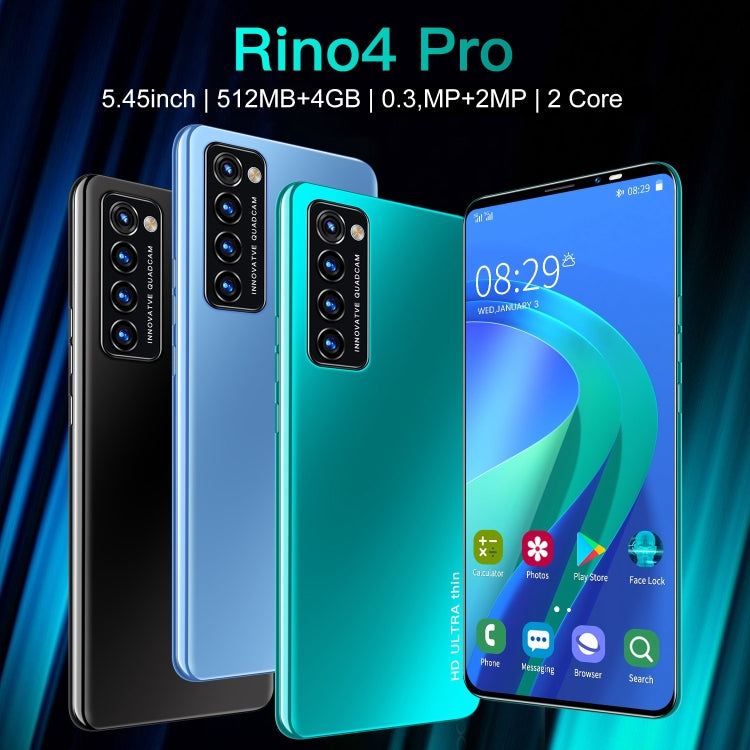 P55-Rino4 Pro, 512MB+4GB, 5.45 inch Screen, Face Identification, Android 4.4.2 MTK6572 Dual Core, Network: 3G (Black) -  by PMC TechLife | Online Shopping South Africa | PMC TechLife