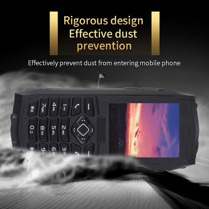 Rugtel R1C Rugged Phone, IP68 Waterproof Dustproof Shockproof, 2.4 inch, MTK6261D, 2000mAh Battery, SOS, FM, Dual SIM(Black) - Others by Rugtel | Online Shopping South Africa | PMC Jewellery