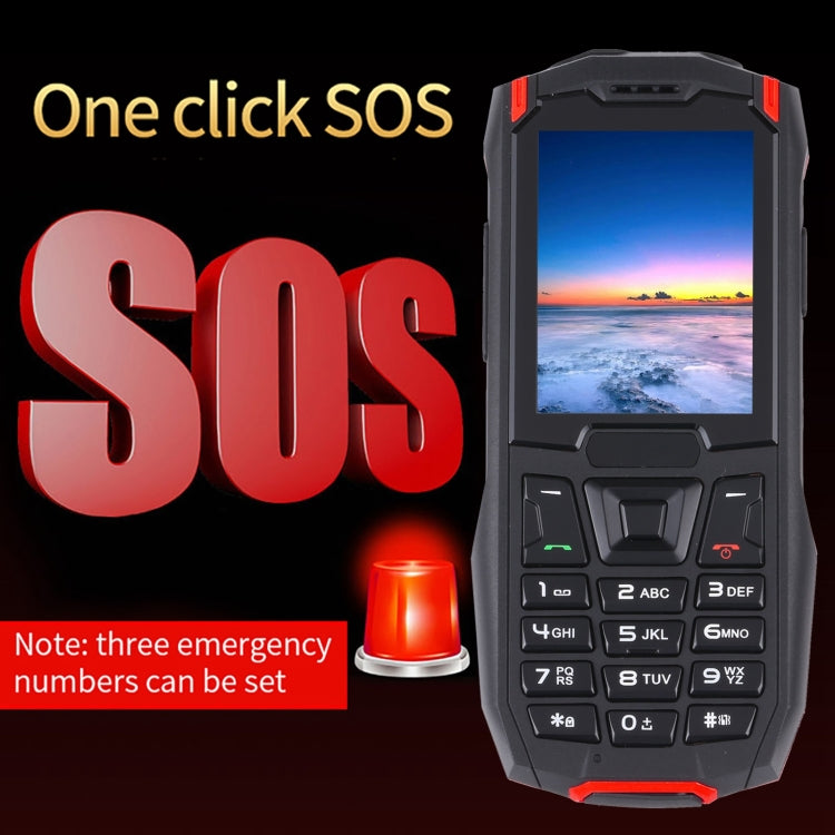 Rugtel R2C Rugged Phone, IP68 Waterproof Dustproof Shockproof, 2.4 inch, MTK6261D, 2500mAh Battery, SOS, FM, Dual SIM(Red) - Others by Rugtel | Online Shopping South Africa | PMC Jewellery