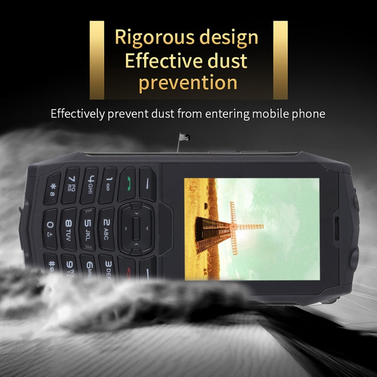 Rugtel R3C Rugged Phone, IP68 Waterproof Dustproof Shockproof, 2.8 inch, MTK6261D, 2000mAh Battery, SOS, FM, Dual SIM(Black) - Others by Rugtel | Online Shopping South Africa | PMC Jewellery | Buy Now Pay Later Mobicred