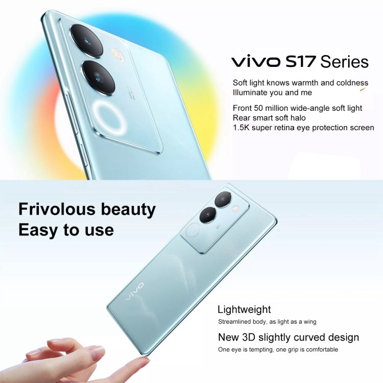 vivo S17 5G, 50MP Camera, 12GB+ 256GB, Dual Back Cameras, Screen Fingerprint Identification, 4600mAh Battery, 6.78 inch Android 13 OriginOS 3 Snapdragon 778G+ Octa Core up to 2.5GHz, OTG, NFC, Network: 5G (Black) - vivo by VIVO | Online Shopping South Africa | PMC Jewellery