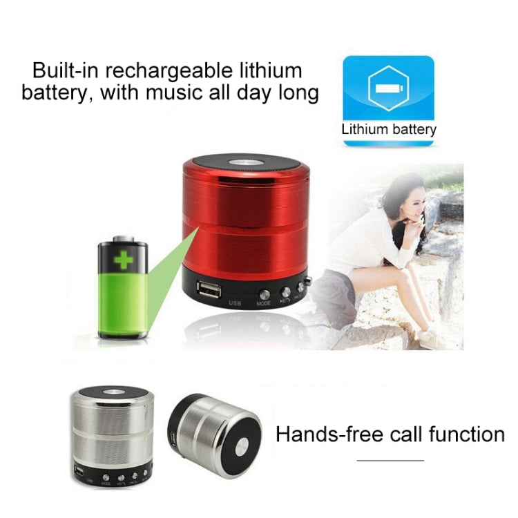 WS-887 Bluetooth Speaker with Lanyard, Support Hands-free Call & FM & U Disk & TF Card & AUX(Black) - free shipping - PMC TechLife - Order now!
