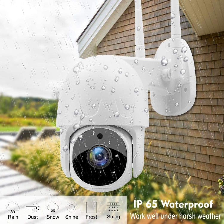 Tuya QX45 1080P Full HD IP65 Waterproof 2.4G Wireless IP Camera, Support Amazon Alexa & Google Home & Motion Detection & Two-way Audio & Night Vision & TF Card, US Plug - Dome Camera by PMC Jewellery | Online Shopping South Africa | PMC Jewellery