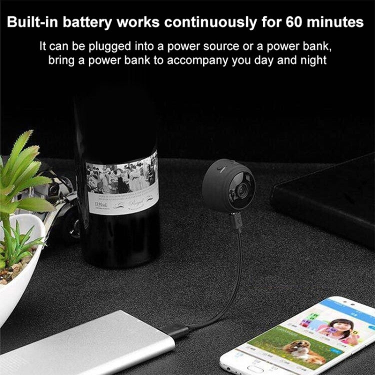 A9 1080P WiFi Wireless Network Camera Wide-angle Recorder (Black) - Mini Camera by PMC TechLife | Online Shopping South Africa | PMC TechLife | Buy Now Pay Later Mobicred