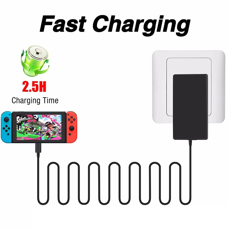 AC Adapter Charger for Nintend Switch, EU Plug - Charger & Power by PMC TechLife | Online Shopping South Africa | PMC TechLife