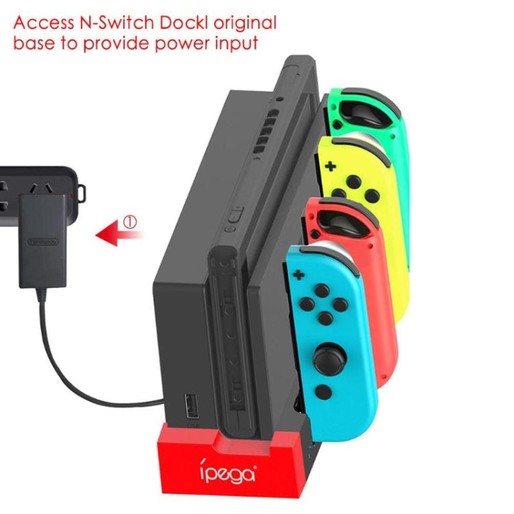 iPega PG-9186 Game Controller Charger Charging Dock Stand Station Holder with Indicator for Nintendo Switch Joy-Con - Charger & Power by ipega | Online Shopping South Africa | PMC Jewellery