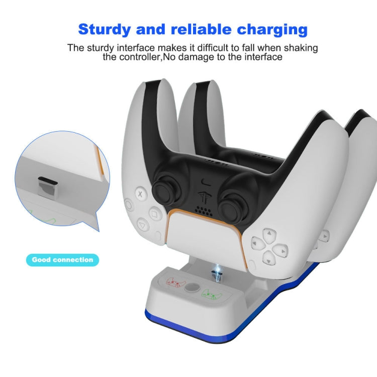 JYS P5116 Wireless Handle Dual Charging Station with Indicator Light For PS5 - Charger & Power by PMC TechLife | Online Shopping South Africa | PMC TechLife