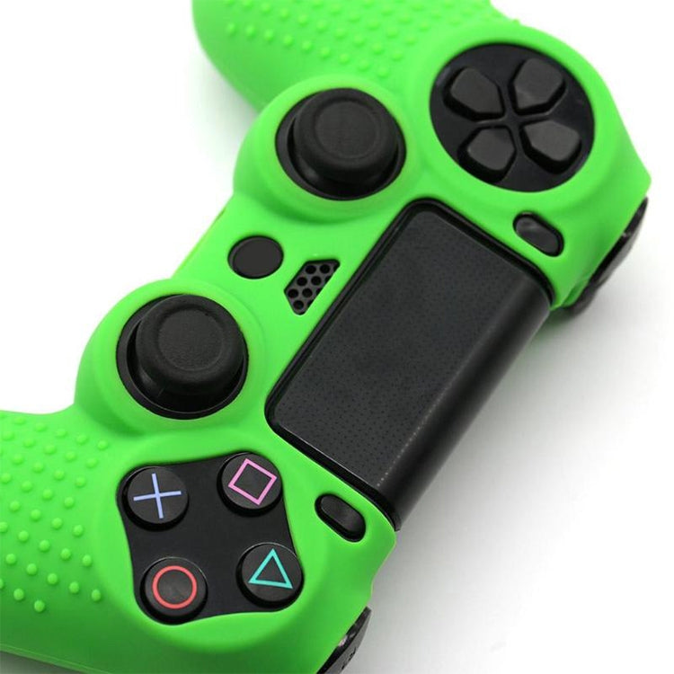 Non-slip Silicone Protective Case for Sony PS4(Black+green) - Cases by PMC Jewellery | Online Shopping South Africa | PMC Jewellery