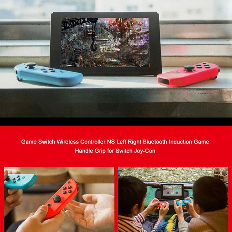 Left and Right Bluetooth Wireless Joypad Gamepad Game Controller for Switch(Blue + Red) - Gamepads by PMC Jewellery | Online Shopping South Africa | PMC Jewellery