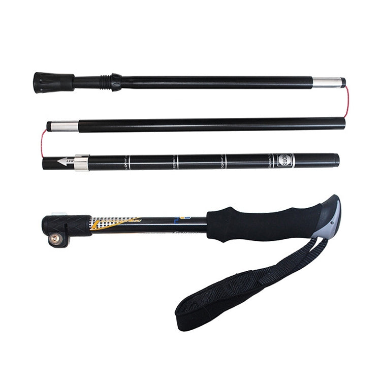 Aotu AT7558 125cm Aluminum Alloy Outdoor Camping Folding Corky Trekking Poles EVA Handle Alpenstock - Folding Crutch by AOTU | Online Shopping South Africa | PMC Jewellery | Buy Now Pay Later Mobicred