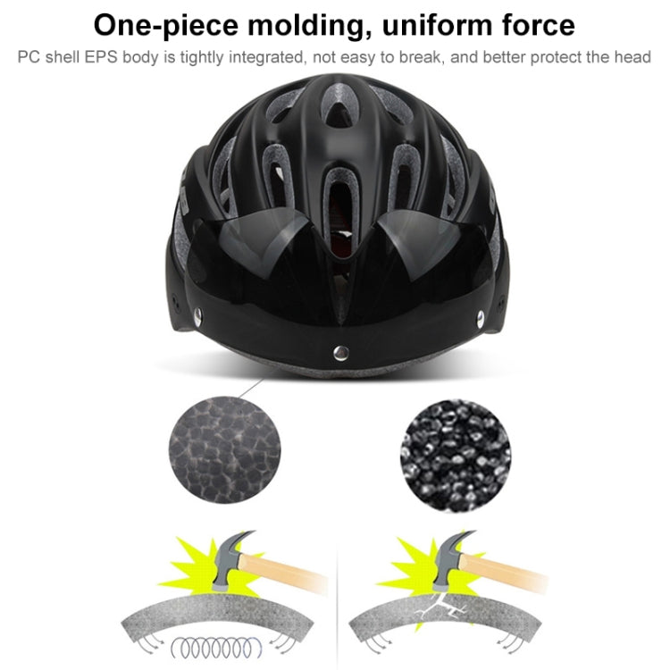 GUB K80 Plus Bike Helmet With Visor And Goggles(White) - Protective Helmet & Masks by GUB | Online Shopping South Africa | PMC TechLife | Buy Now Pay Later Mobicred