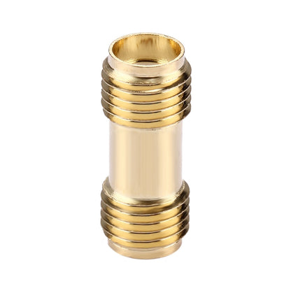 SMA Female to SMA Female Connector Adapter(Gold) - Connectors by PMC Jewellery | Online Shopping South Africa | PMC Jewellery