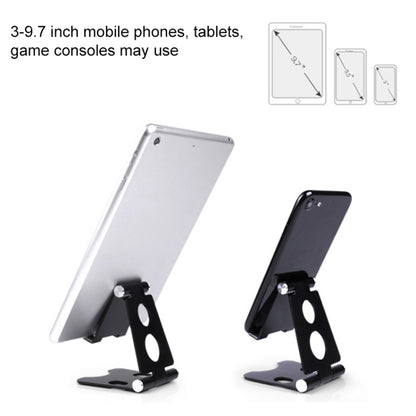 ROOSTAND R2 Aluminum Alloy Mobile Desktop Tablet Bracket Double Folding Lazy Artifact, Size: 6.4x7x9cm(Silver) - Desktop Holder by PMC Jewellery | Online Shopping South Africa | PMC Jewellery