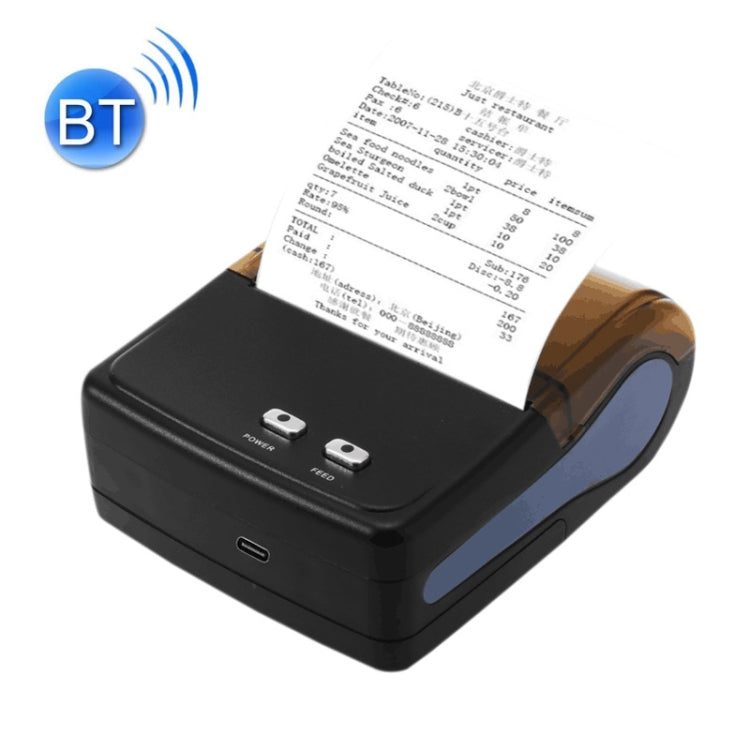 QS-8001 Portable 80mm Bluetooth POS Receipt Thermal Printer(Black) - Receipt Printers by PMC TechLife | Online Shopping South Africa | PMC TechLife | Buy Now Pay Later Mobicred