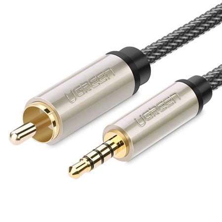 UGREEN 3.5mm to RCA Audio Cable Xiaomi Mi 1/2 TV Digital SPDIF Cable, Length: 2m (Black) - free shipping - PMC TechLife - Order now!