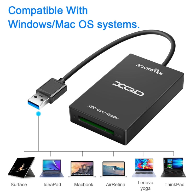 Rocketek CR311 USB3.0 to XQD Card Reader -  by ROCKETEK | Online Shopping South Africa | PMC TechLife | Buy Now Pay Later Mobicred
