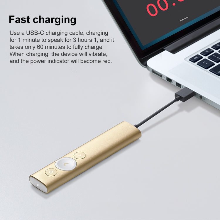 Logitech Spotlight 2.4Ghz USB Wireless Presenter PPT Remote Control Flip Pen (Gold) - free shipping - PMC TechLife - Order now!