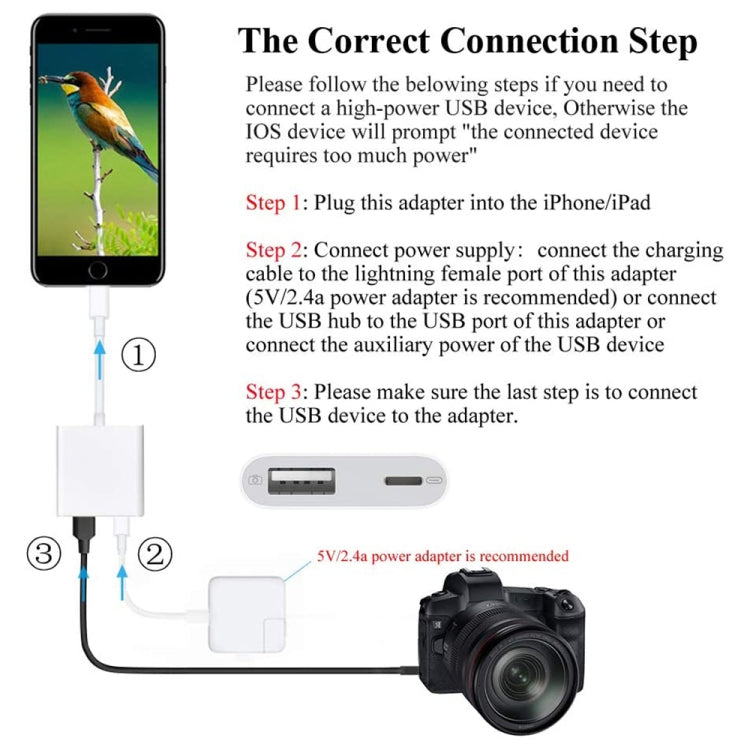 2 in 1 8 Pin Male to 8 Pin / USB3.0 Female Camera Adapter - Converter & Adapter by PMC TechLife | Online Shopping South Africa | PMC TechLife