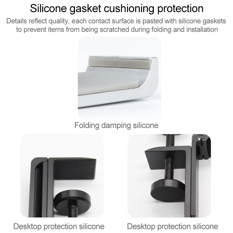 Paste Screw Type Metal Foldable Headset Stand Display Hanger(Black) - Anti-lost & Holder by PMC TechLife | Online Shopping South Africa | PMC TechLife