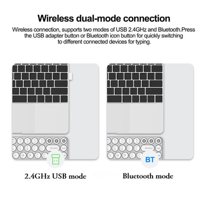 Original Xiaomi Youpin MIIIW 85 Keys 2.4GHz Mini Bluetooth Dual-Mode Wireless Keyboard(White) - Wireless Keyboard by Xiaomi | Online Shopping South Africa | PMC Jewellery