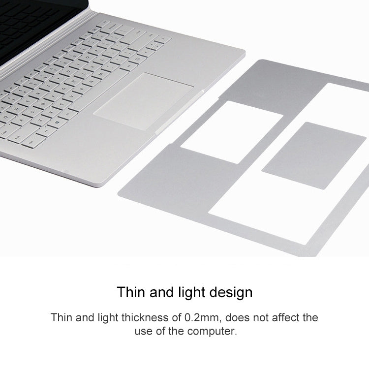 4 in 1 Notebook Shell Protective Film Sticker Set for Microsoft Surface Book 13.5 inch(Silver) - Screen & Keyboard Cover by PMC TechLife | Online Shopping South Africa | PMC TechLife