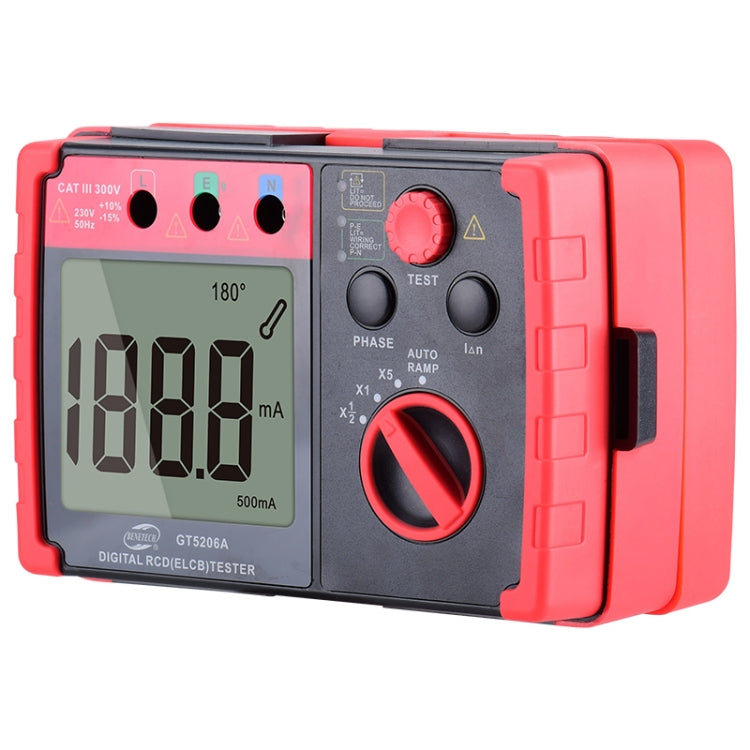 BENETECH GT5206A Professional LCD Digital Leakage Protector Switch Tester - free shipping - PMC TechLife - Order now!