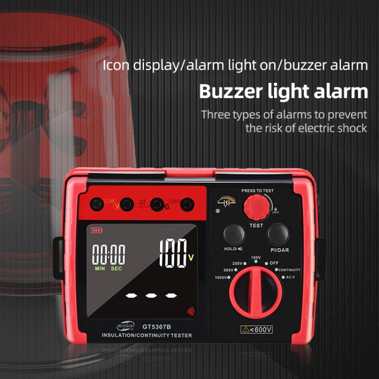 BENETECH GT5307B Professional LCD Digital Insulation Resistance Tester - free shipping - PMC TechLife - Order now!