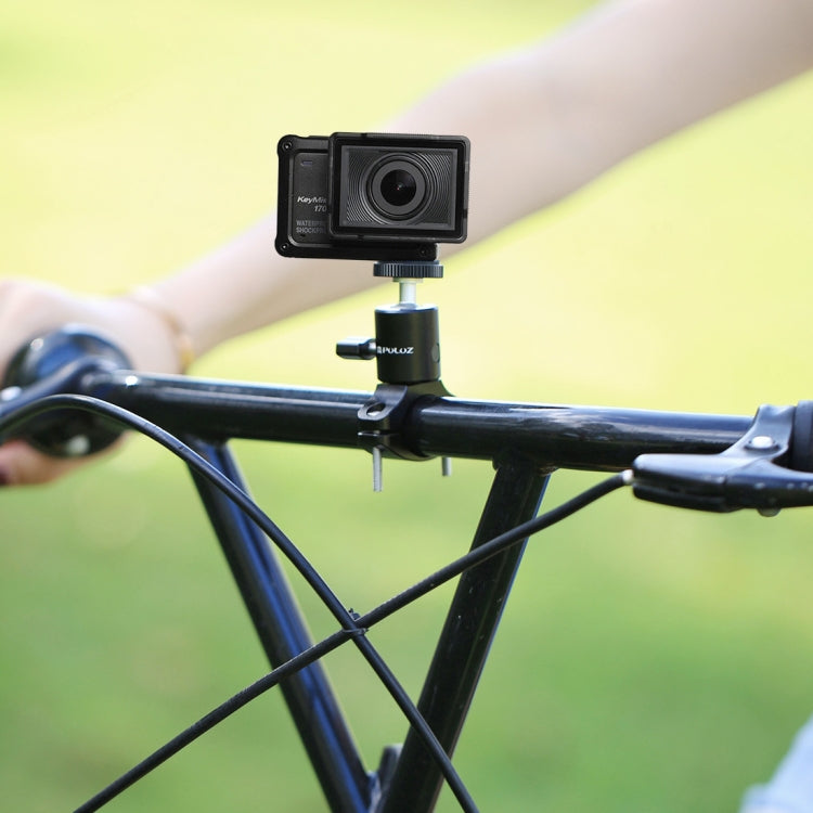 PULUZ Bike Aluminum Handlebar Tripod Ball Head Adapter Mount for GoPro HERO10 Black / HERO9 Black / HERO8 Black /7 /6 /5 /5 Session /4 Session /4 /3+ /3 /2 /1, DJI Osmo Action, Xiaoyi and Other Action Cameras - Stand by PULUZ | Online Shopping South Africa | PMC TechLife | Buy Now Pay Later Mobicred