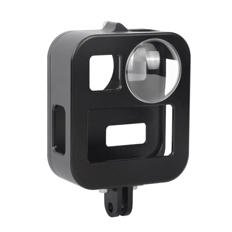 PULUZ Housing Shell CNC Aluminum Alloy Protective Cage for GoPro Max(Black) - Metal Cases by PULUZ | Online Shopping South Africa | PMC TechLife | Buy Now Pay Later Mobicred