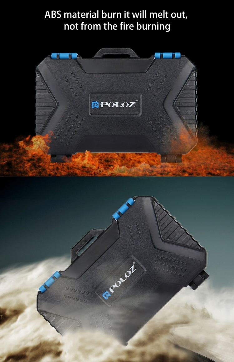PULUZ 27 in 1 Memory Card Case for 4CF + 8SD + 9TF + 1Card PIN + 1Standard SIM + 2Micro-SIM + 2Nano-SIM - Card Case by PULUZ | Online Shopping South Africa | PMC TechLife