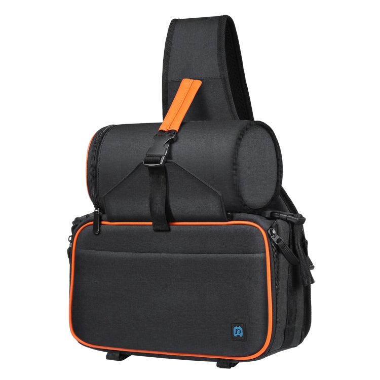 PULUZ Triangle Style SLR Camera Bag Sling Waterproof Backpack Shoulder Messenger Bags with Removable Lens Bag(Black) - free shipping - PMC TechLife - Order now!