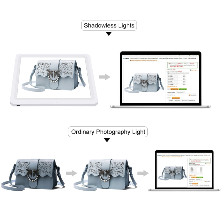 PULUZ LED Shadowless Light Pad for 30cm Photo Studio Box (White) -  by PULUZ | Online Shopping South Africa | PMC TechLife | Buy Now Pay Later Mobicred