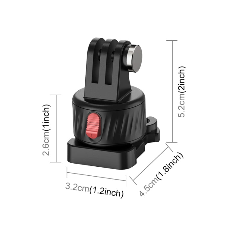 PULUZ Action Camera Quick Release Magnetic Base Adapter (Black) - Connection Mount by PULUZ | Online Shopping South Africa | PMC TechLife | Buy Now Pay Later Mobicred