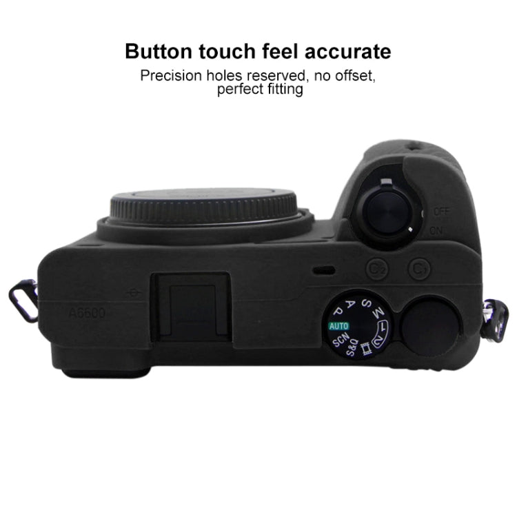 PULUZ Soft Silicone Protective Case for Sony A6600 / ILCE-6600(Black) - Protective Case by PULUZ | Online Shopping South Africa | PMC TechLife | Buy Now Pay Later Mobicred