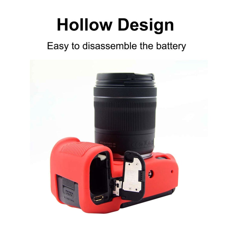 PULUZ Soft Silicone Protective Case for Canon EOS R5(Red) - Protective Case by PULUZ | Online Shopping South Africa | PMC TechLife | Buy Now Pay Later Mobicred
