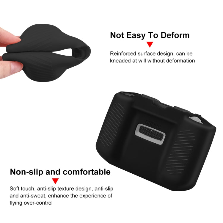 PULUZ Shockproof Anti-scratch Silicone Case For DJI Mini 3 / 3 Pro / Mavic 3 / Air 2S / Mini 2 Remote Control (Black) - Case & Bags by PULUZ | Online Shopping South Africa | PMC TechLife