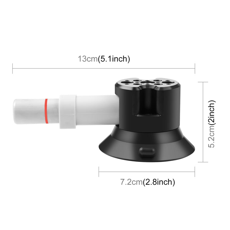 PULUZ 3 inch Car Single Pump Suction Cup Aluminum Alloy Mount (Black) - free shipping - PMC TechLife - Order now!