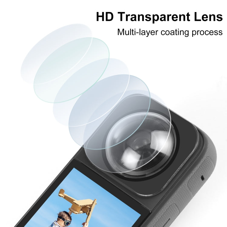 For Insta360 X3 PULUZ Lens Guard Optical Glass Protective Cover (Black) - free shipping - PMC TechLife - Order now!