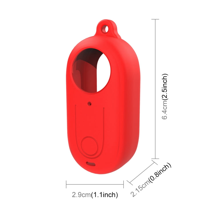 For Insta360 GO 3 PULUZ Camera Silicone Case with Lens  Cover (Red) - Case & Bags by PULUZ | Online Shopping South Africa | PMC TechLife | Buy Now Pay Later Mobicred