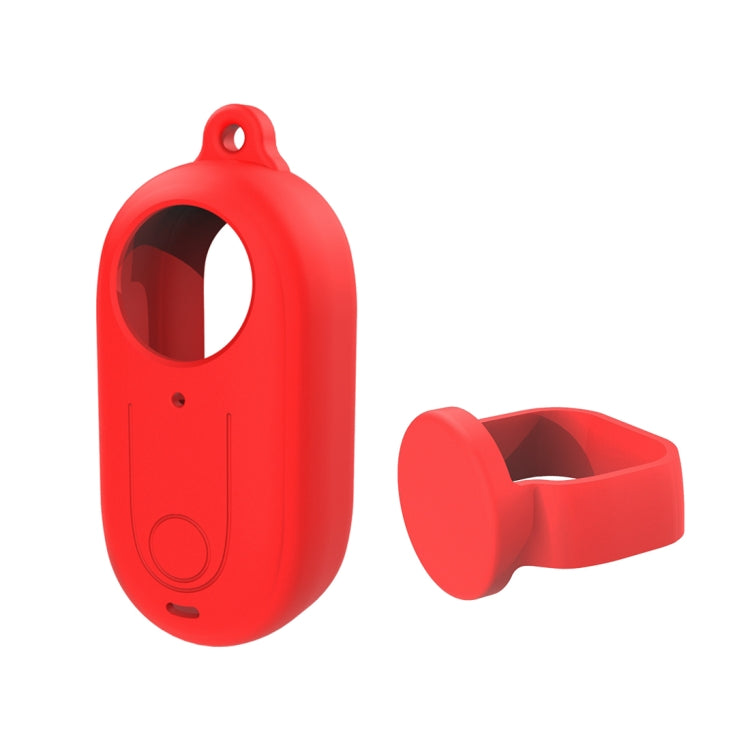 For Insta360 GO 3 PULUZ Camera Silicone Case with Lens  Cover (Red) - Case & Bags by PULUZ | Online Shopping South Africa | PMC TechLife | Buy Now Pay Later Mobicred