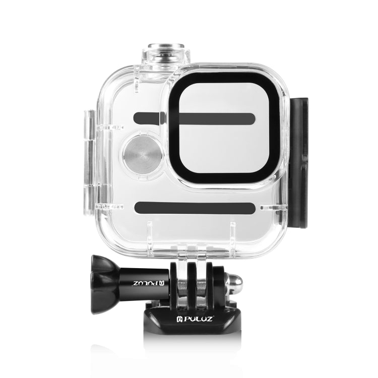 For GoPro Hero11 Black Mini PULUZ 40m Waterproof Housing Protective Case with Buckle Basic Mount & Screw (Transparent) - Waterproof Cases by PULUZ | Online Shopping South Africa | PMC Jewellery | Buy Now Pay Later Mobicred