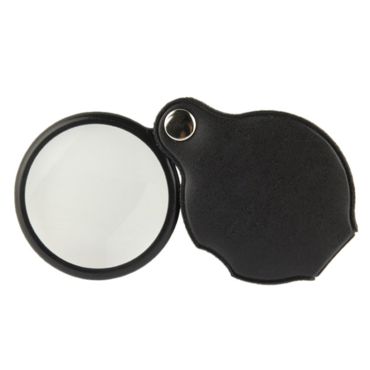 10 PCS 5X 50mm Magnifier Pocket Folding Magnifying Glass Loupe Pocket Spiegel(Black) - Hand Held Style by PMC TechLife | Online Shopping South Africa | PMC TechLife
