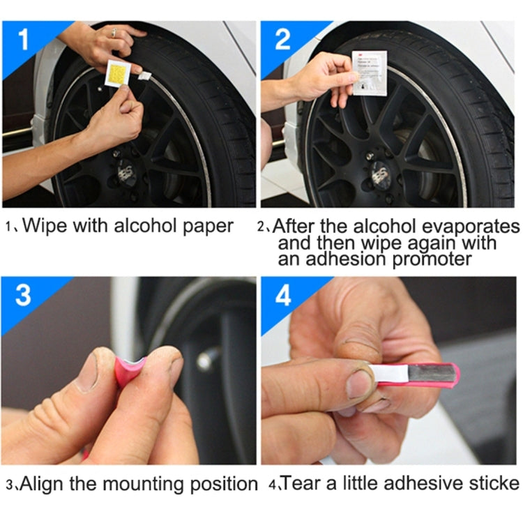 Universal Decorative Scratchproof Stickup 8M Flexible Car Wheel Hub TRIM Mouldings Decoration Strip(Red) - Decorative Strip by PMC TechLife | Online Shopping South Africa | PMC TechLife