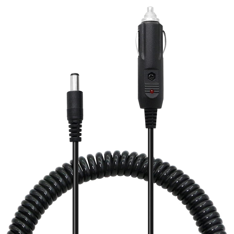 2A 5.5 x 2.1mm DC Power Supply Adapter Plug Coiled Cable Car Charger, Length: 40-140cm - free shipping - PMC TechLife - Order now!